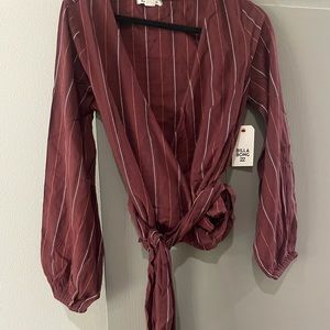 Billabong wrap a kiss top